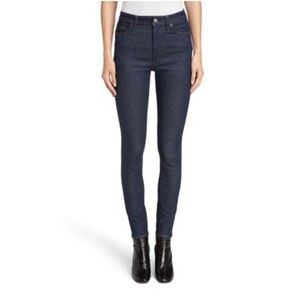 Acne Studios Peg Indigo High Rise Jeans | Size 25
